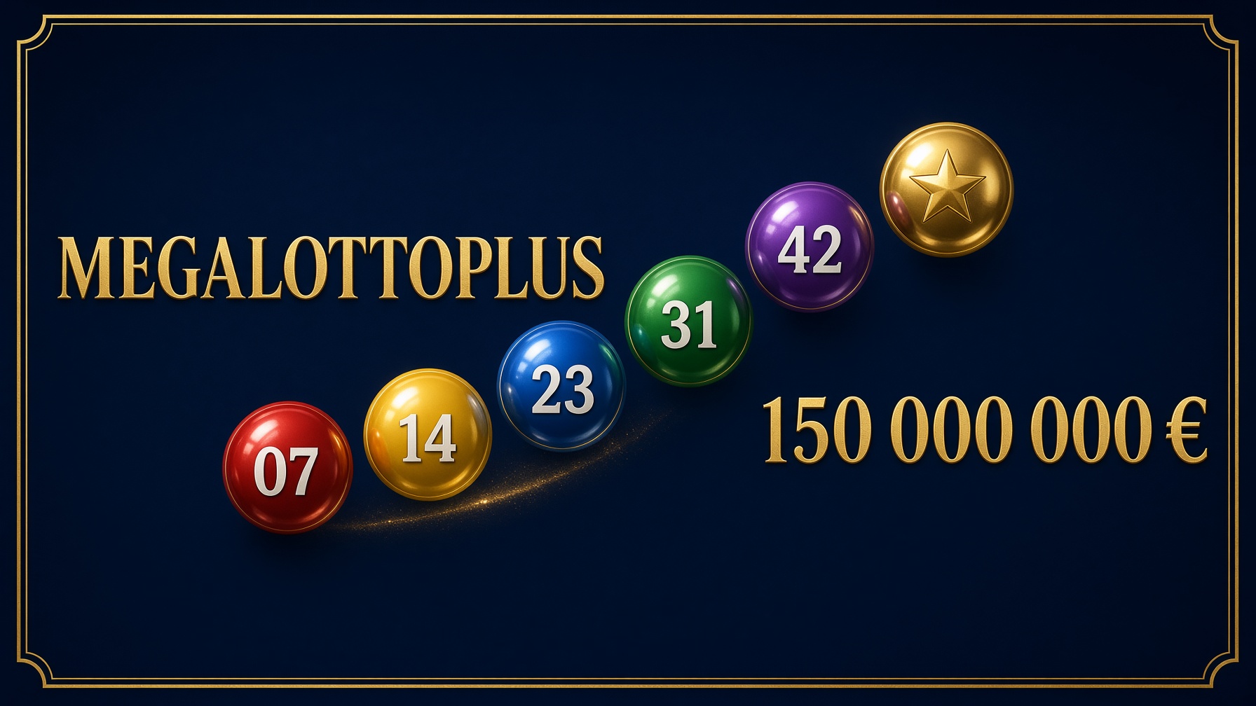 Affiche MEGALOTTOPLUS, boules